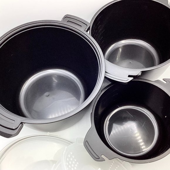 Micro Cooker Set Pampered Chef    black - Picture 3 of 6